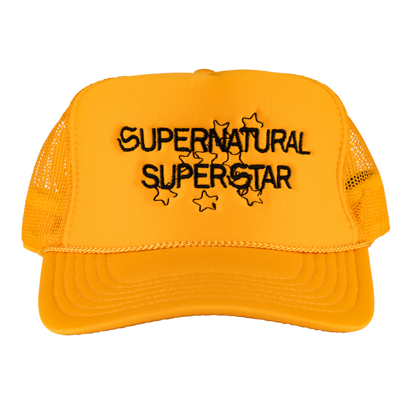 Welcome Skateboards Superstar Trucker Hat Yellow