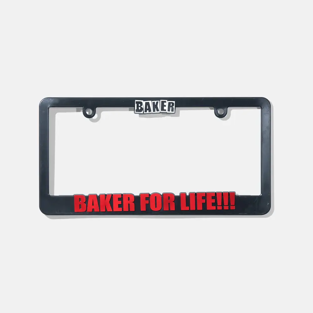 Baker Skateboards Baker For Life License Plate