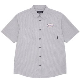 GX1000 Railroad Stripe Button Down White