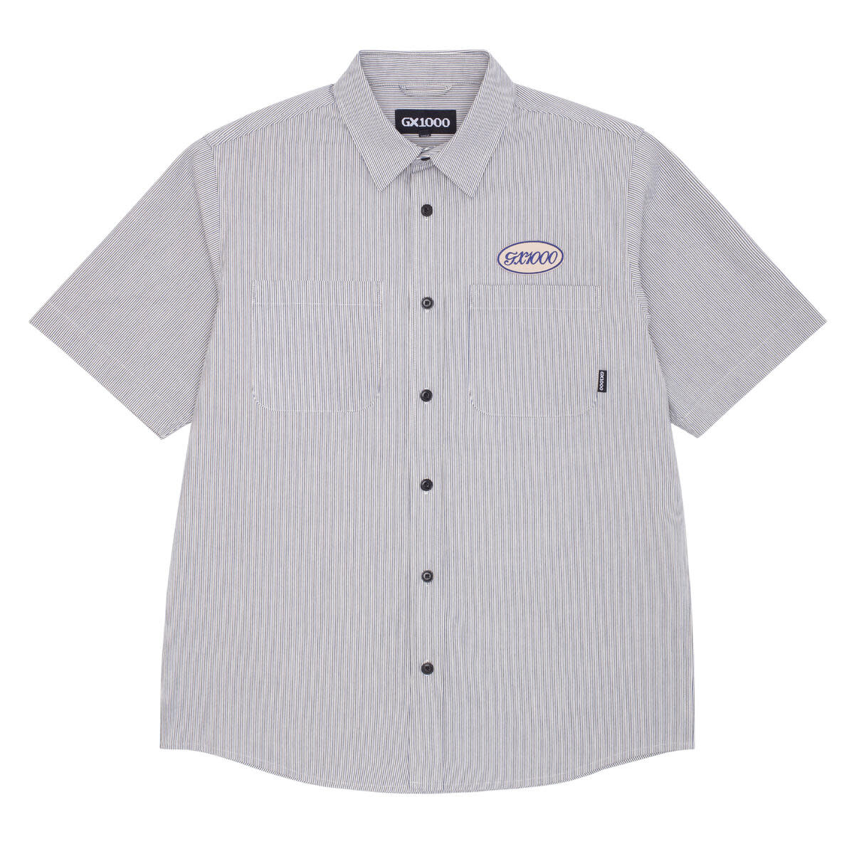 GX1000 Railroad Stripe Button Down White