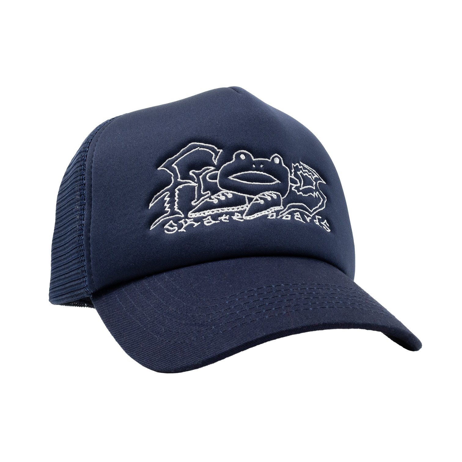 Frog Skateboards Big Shoes Trucker Hat Navy