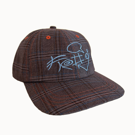 Frog Skateboards Plaid G Hat Brown