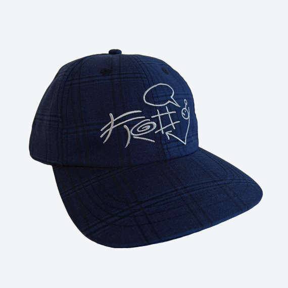 Frog Skateboards Plaid G Hat Navy