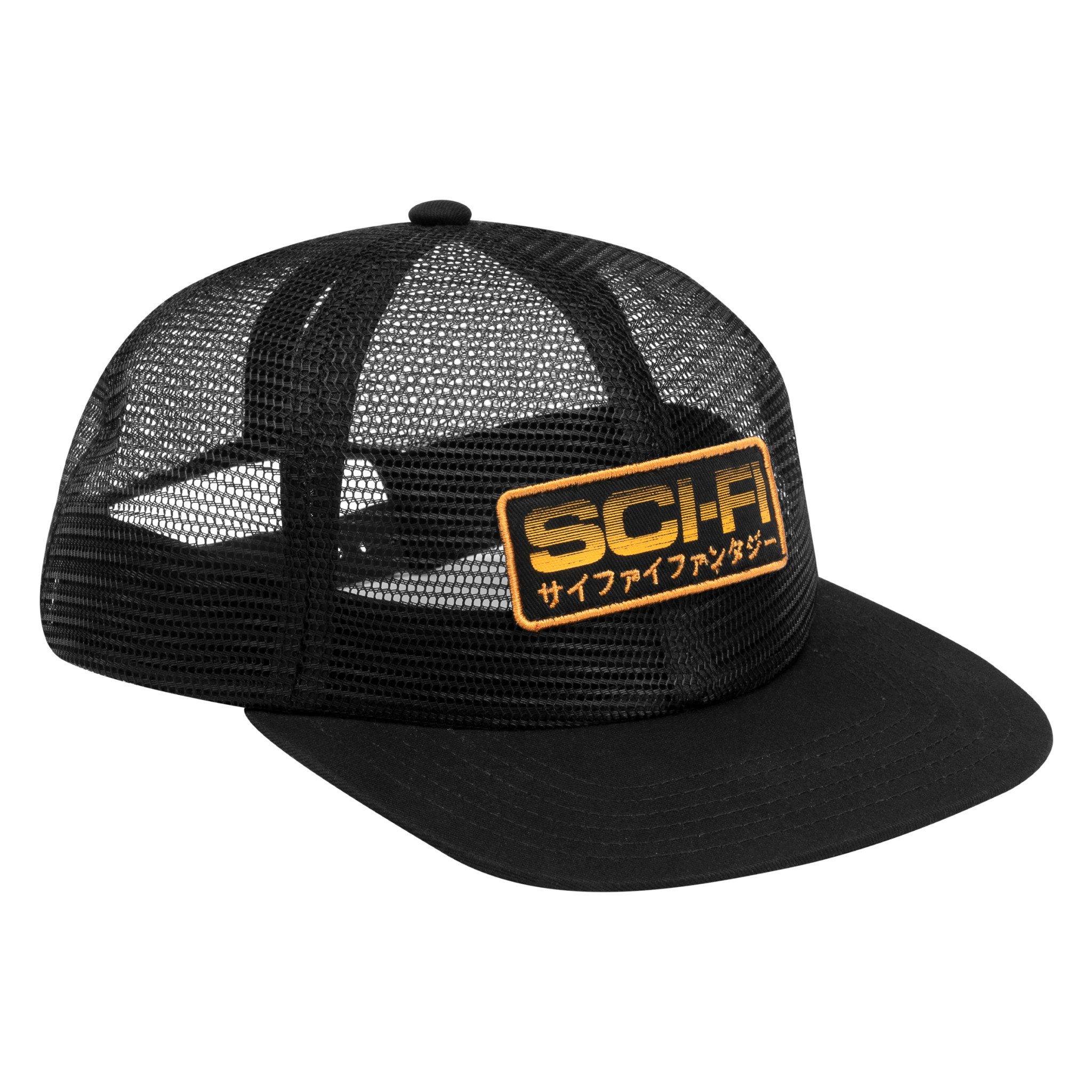 Sci-Fi Fantasy Mesh Hat Black