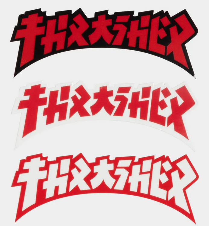 Thrasher Mag. Godzilla Die Cut Sticker Assorted