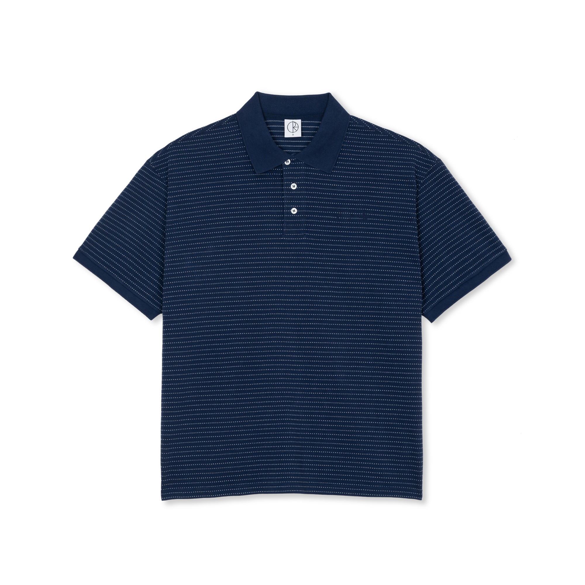 Polar Skate Co. Surf Polo Shirt Dots Dark Blue