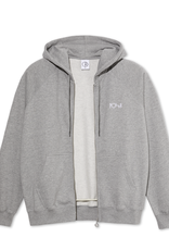 Polar Skate Co. Default Zip Hoodie Grey