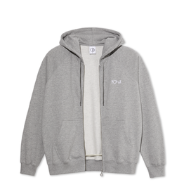 Polar Skate Co. Default Zip Hoodie Grey