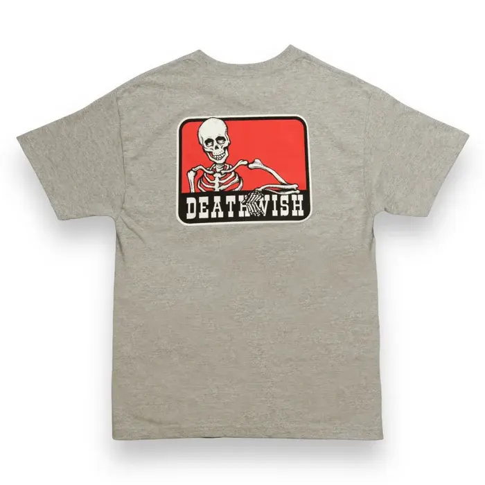 Deathwish Skateboards Benny Tee Heather Grey