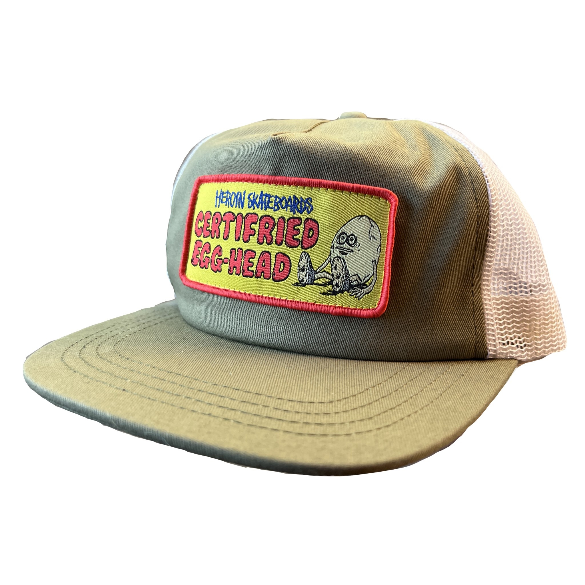 Heroin Certifried Olive Trucker Hat