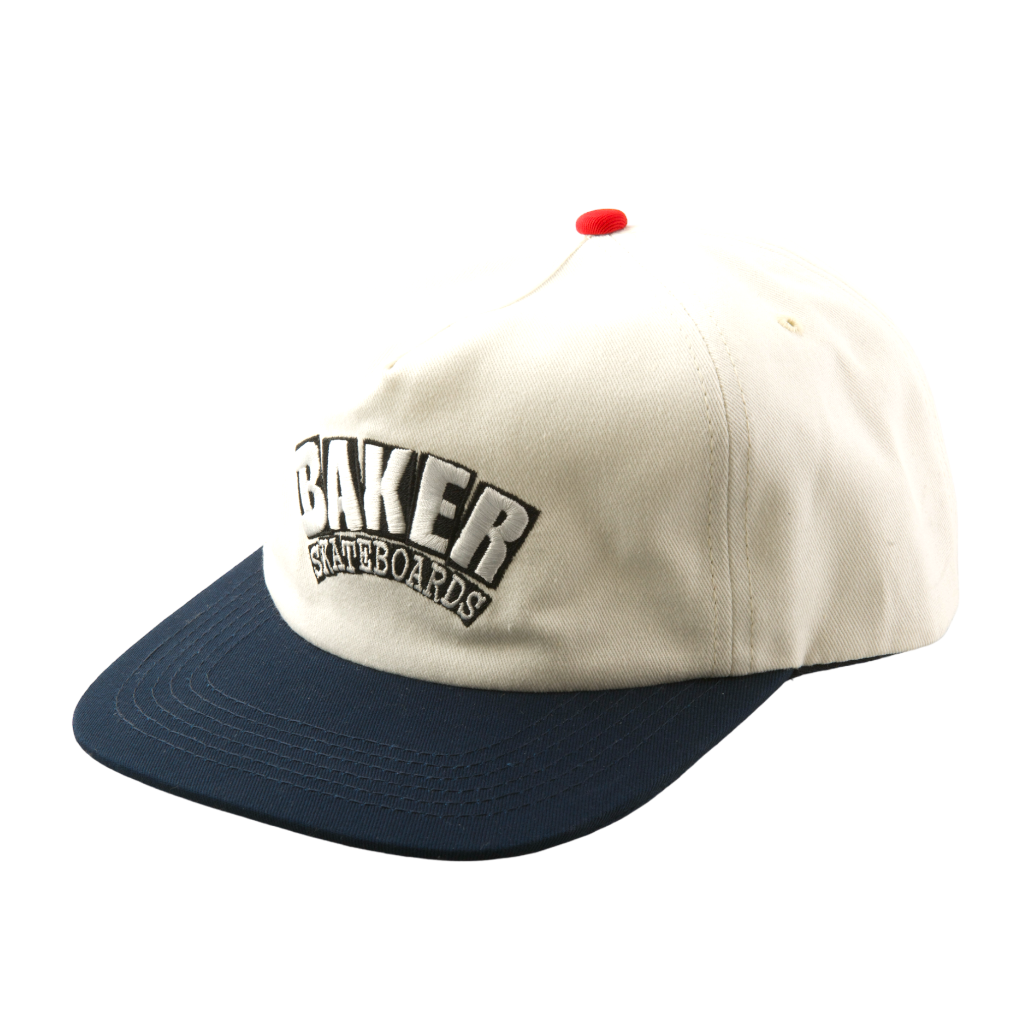 Baker Skateboards Arch Snapback Off White