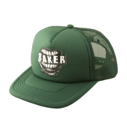 Baker Skateboards Yeller Trucker Hat Dark Green
