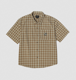 HUF H Star Plaid S/S Shirt Putty