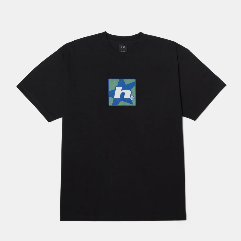 HUF H Star Tee Black