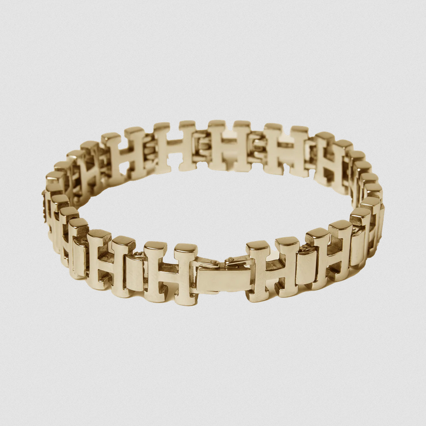 HUF H Link Bracelet Gold L/XL