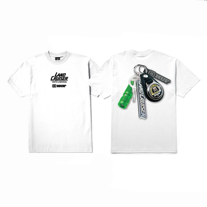 HUF Shine Keychain White