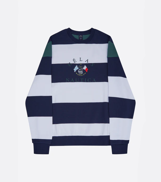 Helas Nautica x Helas Crewneck Navy/White