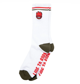 Spitfire Wheels Bighead Fill Sock White/Olive