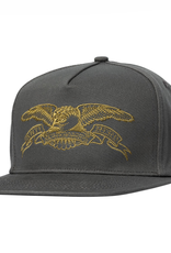 Anti Hero Basic Eagle Snapback Dark Charcoal