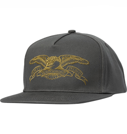 Anti Hero Basic Eagle Snapback Dark Charcoal