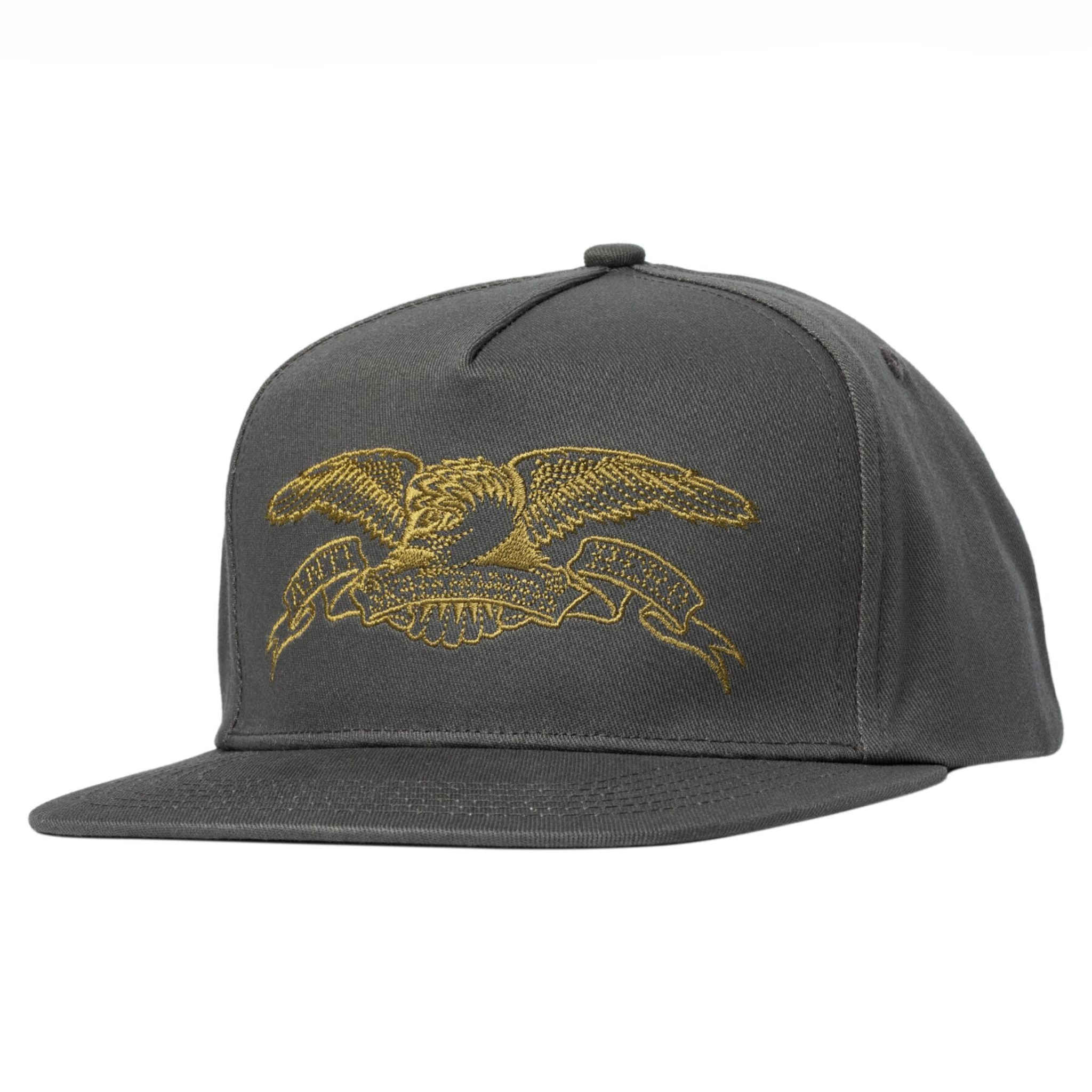 Anti Hero Basic Eagle Snapback Dark Charcoal