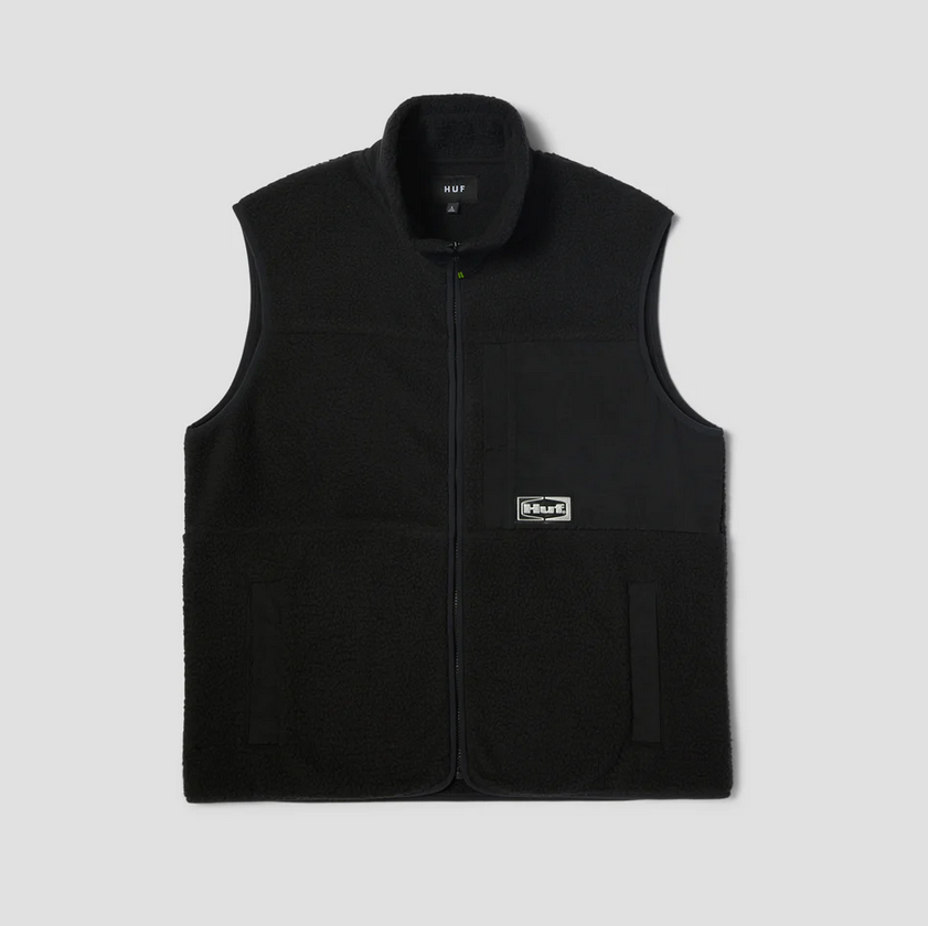 HUF Sonoma High Pile Vest Black