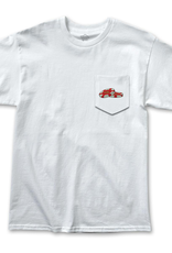 Thank You Roller Pocket Tee White