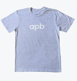 APB Skateshop APB Logo Tee White Heather/White