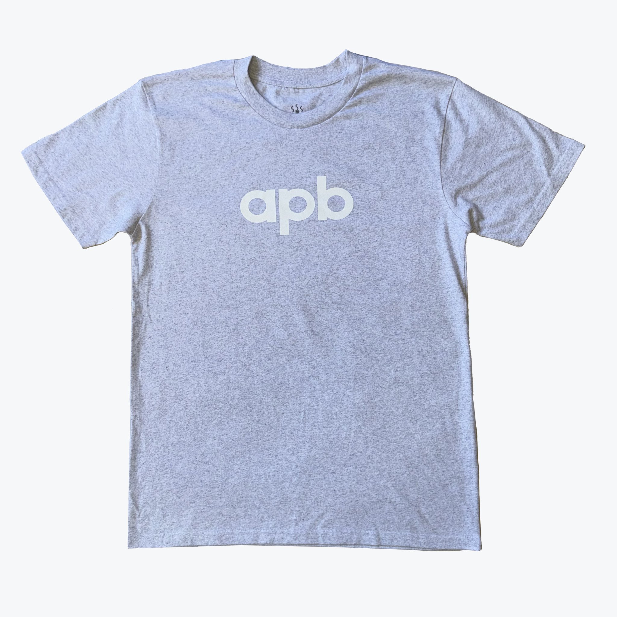 APB Skateshop APB Logo Tee White Heather/White