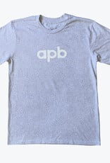 APB Skateshop APB Logo Tee White Heather/White