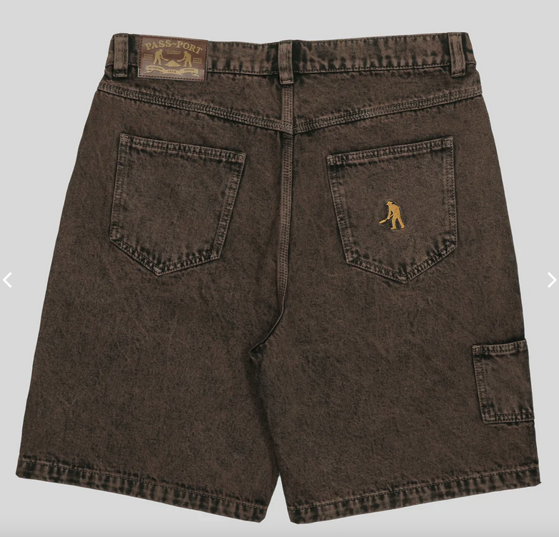 Pass~Port Denim Workers Club Short Brown