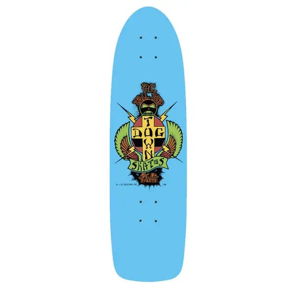 Dogtown PC Tail Tap OG 70s Rider 8.375" Sky Blue Full Dip