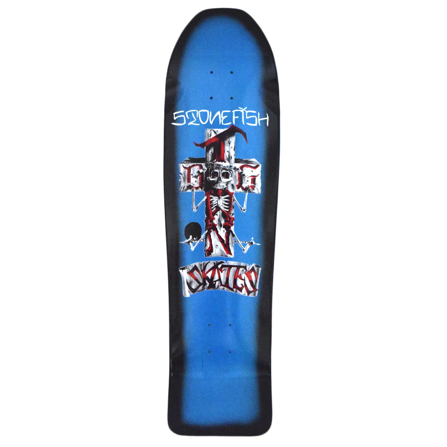 Dogtown Stonefish Longboard Deck - 9.5" x 35.2" Blue/Black Fade