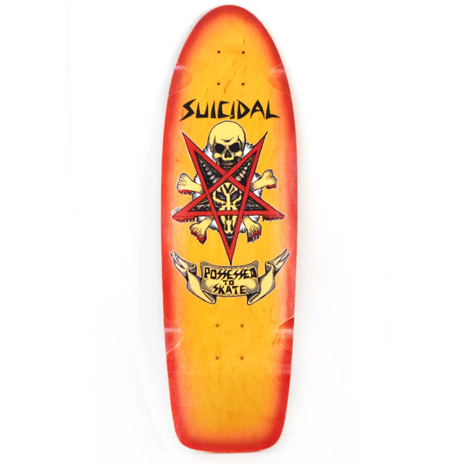 Possessed to Skate 70s Classic 9" Yellow Stain/Red Fade