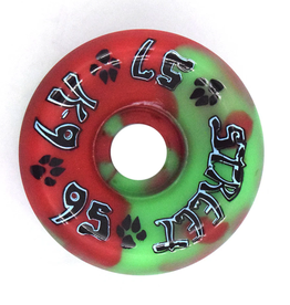 Dogtown K-9 80s Street Wheels 57mm x 95a Red/Green Swirl