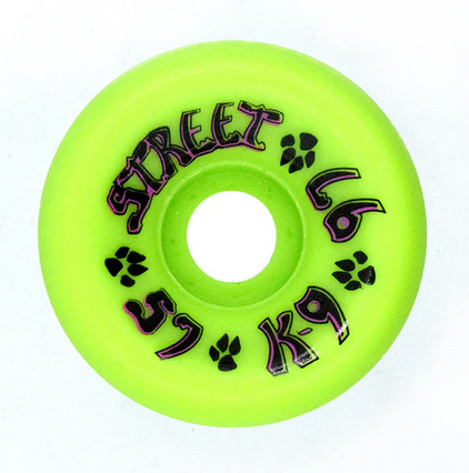 Dogtown K-9 80s Street Wheels 57mm x 97a Lime Green