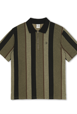 Polar Skate Co. Jacques Polo Shirt Herrinbone Khaki Green