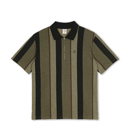 Polar Skate Co. Jacques Polo Shirt Herrinbone Khaki Green
