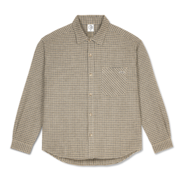 Polar Skate Co. Mitchell L/S Shirt Creme Check