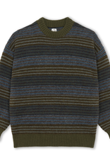Polar Skate Co. George Sweater Blue Green Stripe