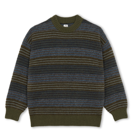 Polar Skate Co. George Sweater Blue Green Stripe
