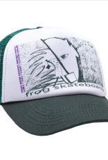 Frog Skateboards R U Going With Me? Trucker Hat Green/White