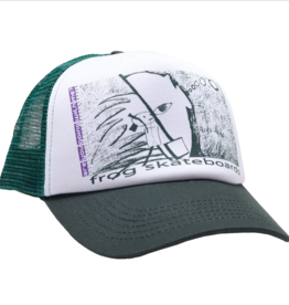Frog Skateboards R U Going With Me? Trucker Hat Green/White