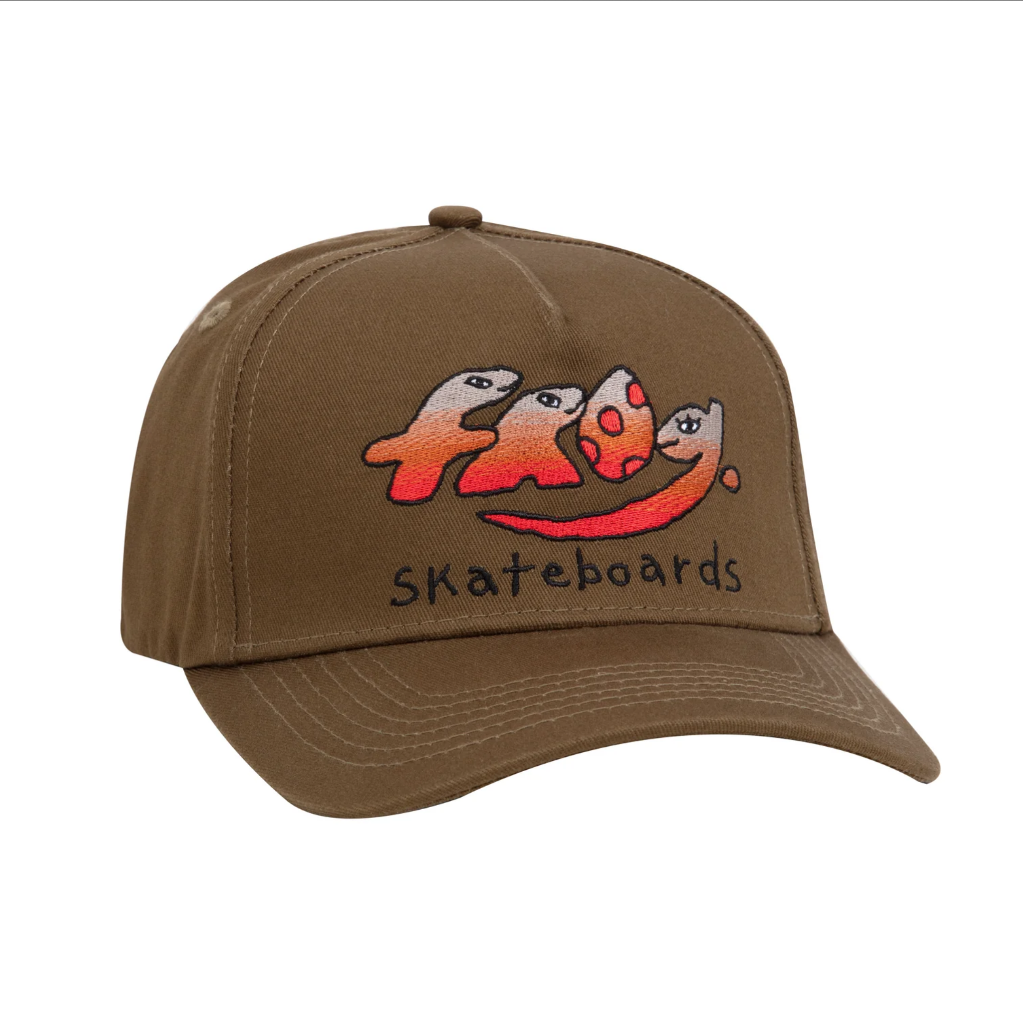 Frog Skateboards Dino Logo 5 Panel Olive