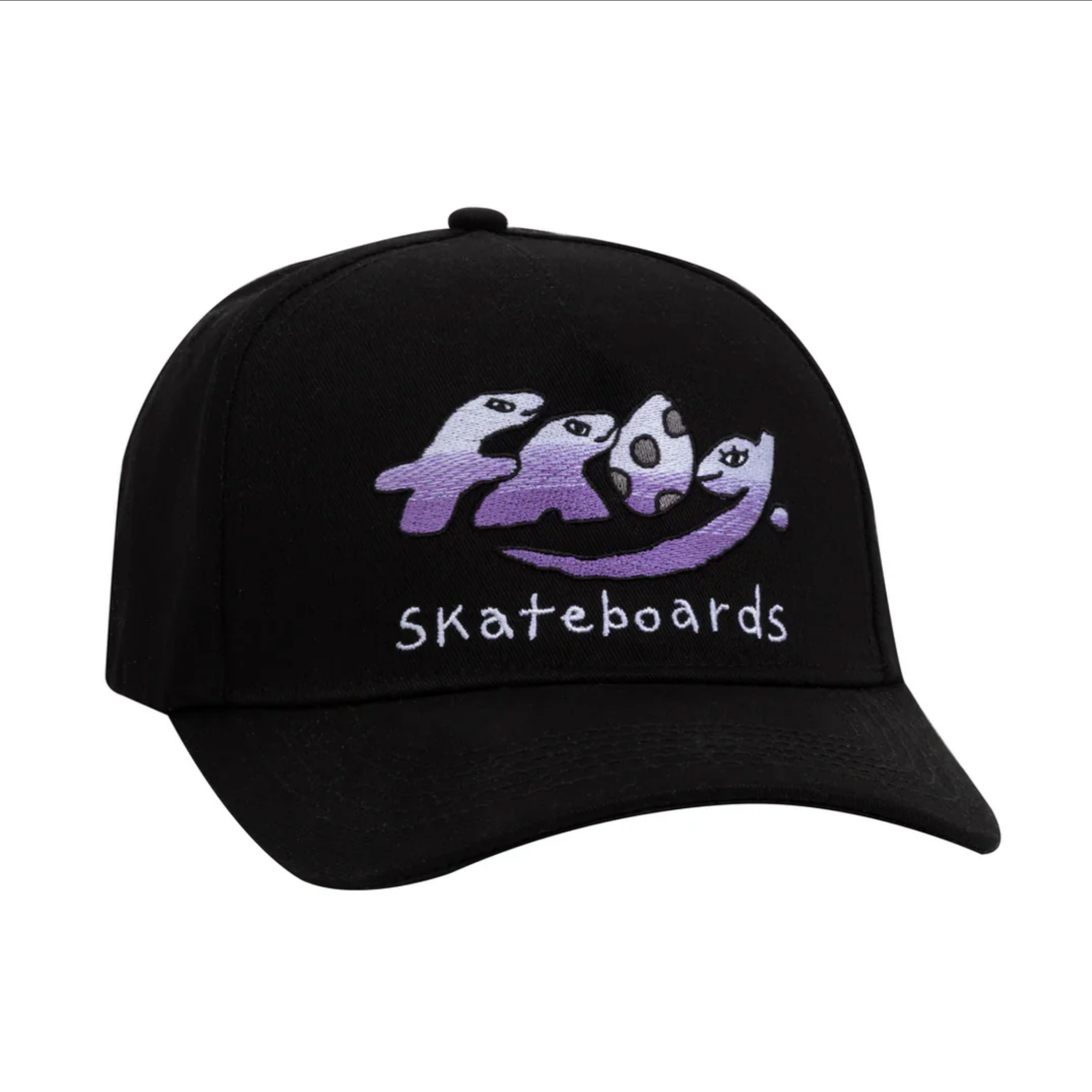 Frog Skateboards Dino Logo 5 Panel Black