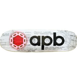 APB Skateshop APB Blueprint Deck Shaped 9.3