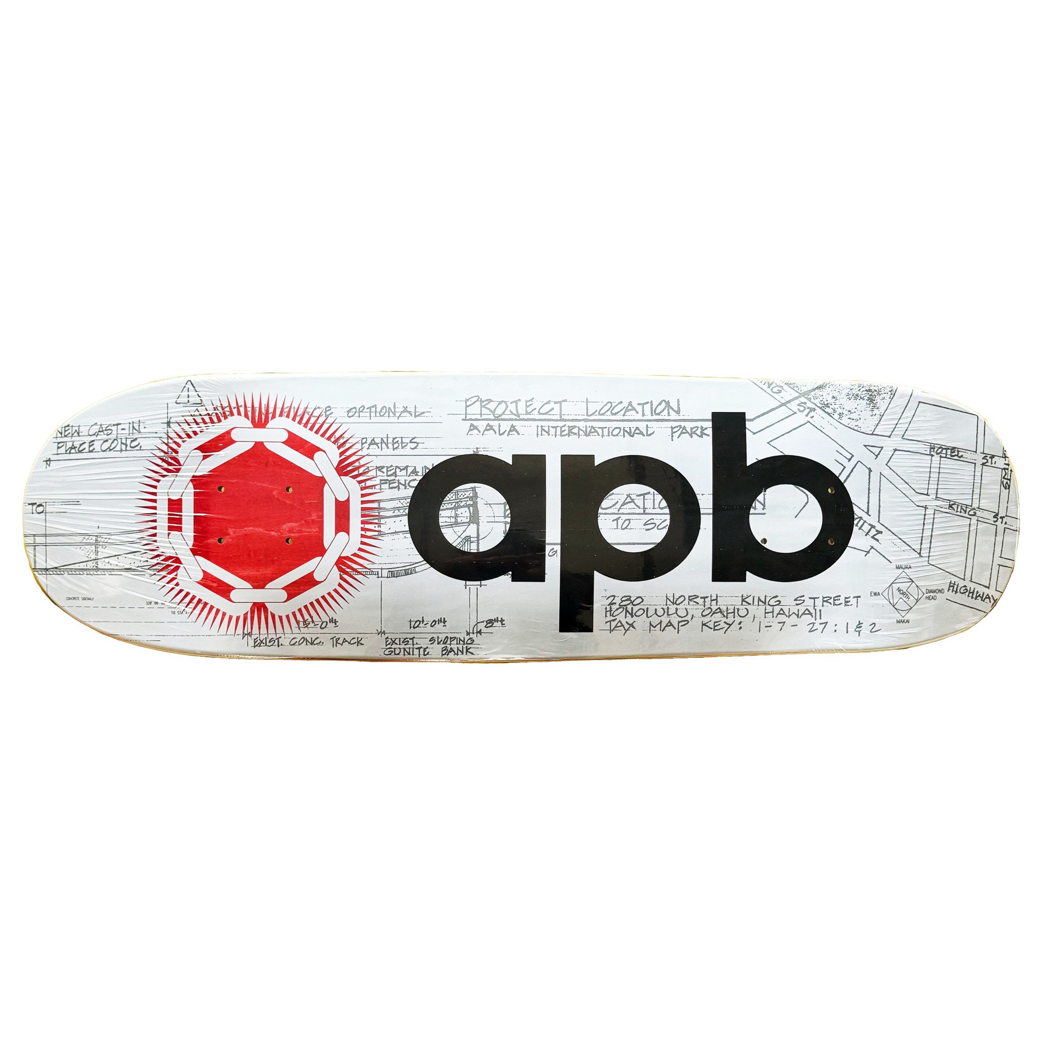 APB Skateshop APB Blueprint Deck Shaped 9.3