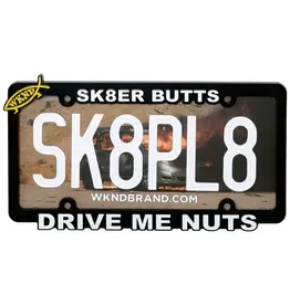WKND Drive Me Nuts License Plate Frame
