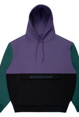 Sci-Fi Fantasy Colorblocked Hoodie Purple/Black