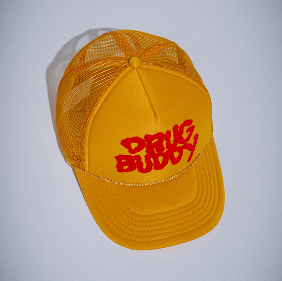 Fucking Awesome Drug Buddy Trucker Hat Gold - APB Skateshop LLC